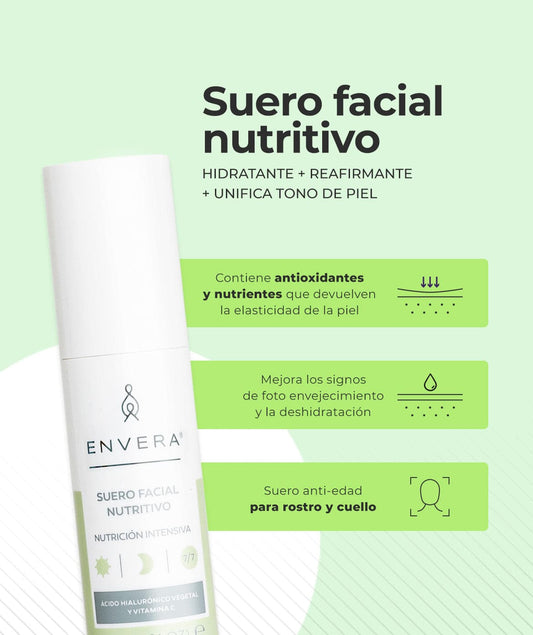 Suero Facial Nutritivo - Arrugas, hidratación y manchas