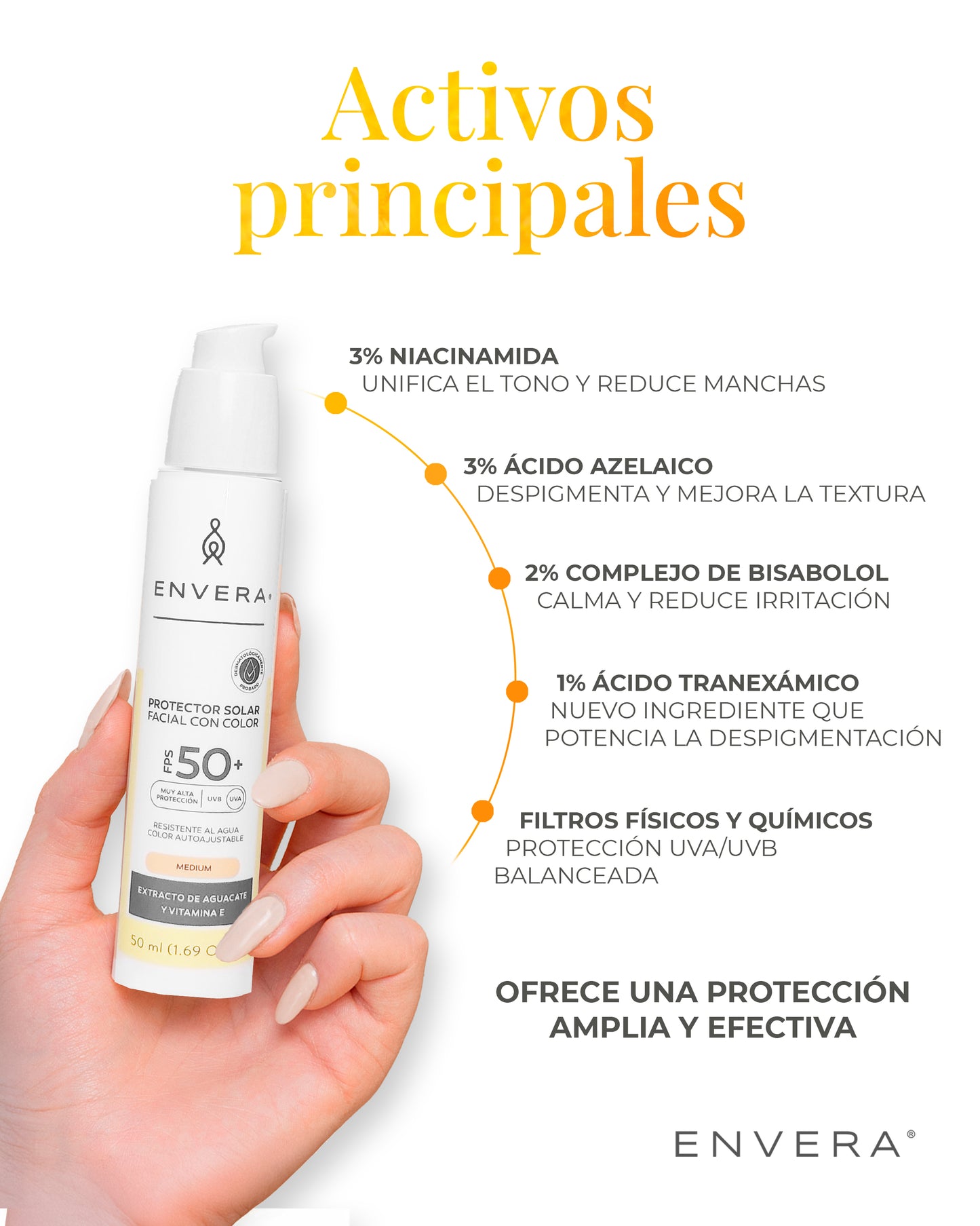 Protector Solar despigmentante FPS 50+ UVA/UBV