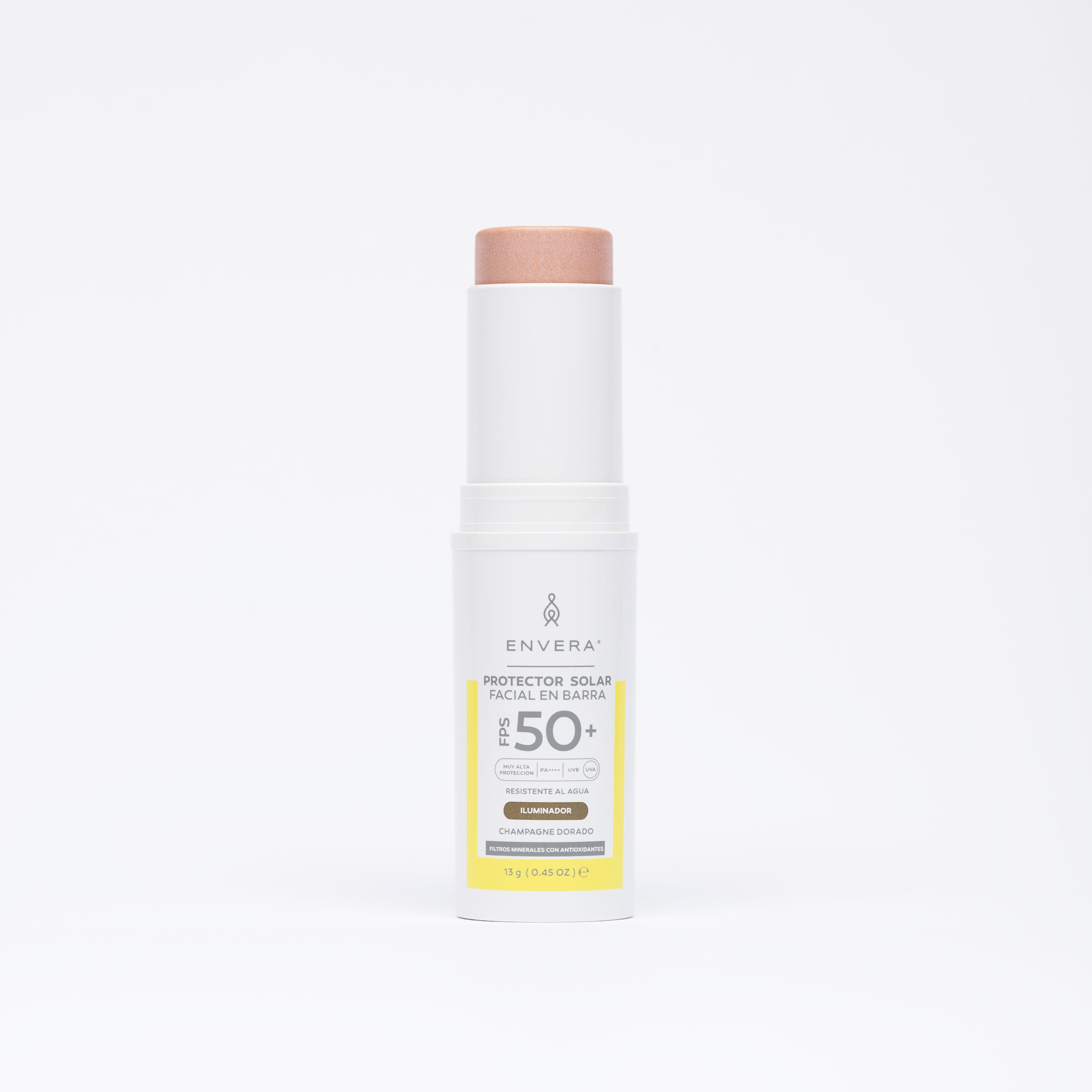 Protector Solar en barra con color (Peachy, Iluminador y Contorneador) FPS 50+ UVA/UVB, PA++++