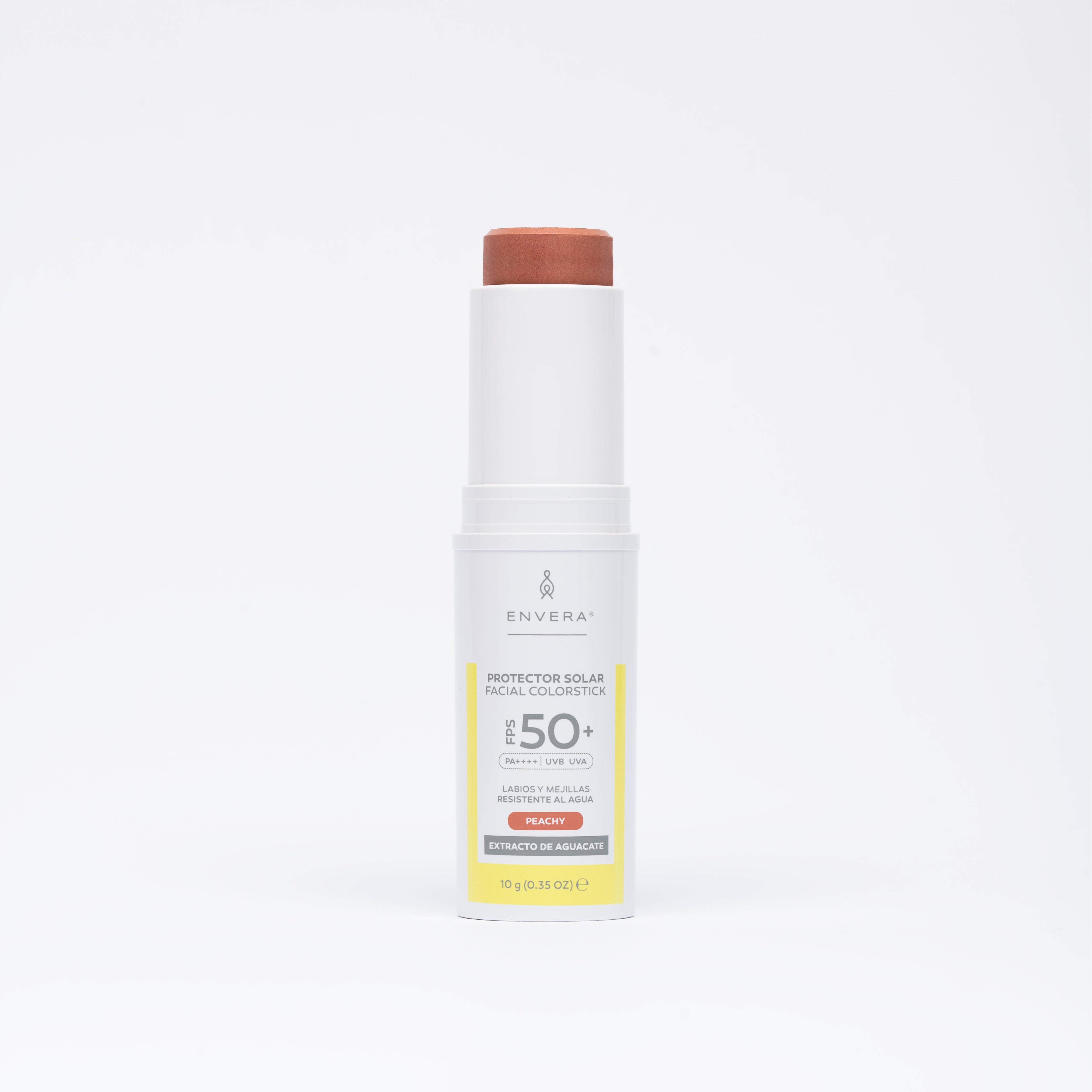 Protector Solar en barra con color (Peachy, Iluminador y Contorneador) FPS 50+ UVA/UVB, PA++++