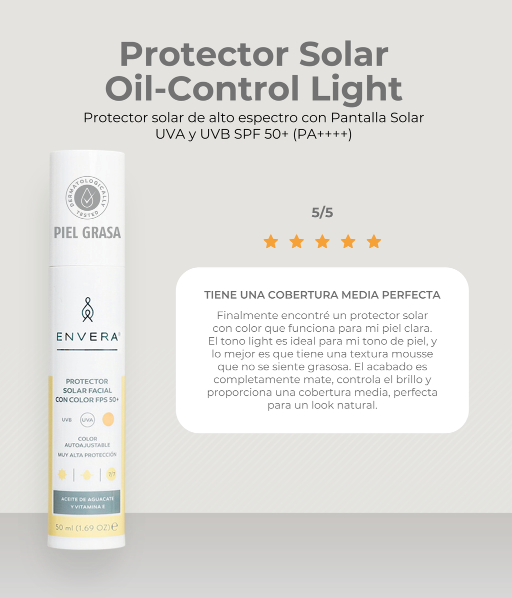 Protector Solar para Pieles Grasas FPS 50+ UVA/UVB