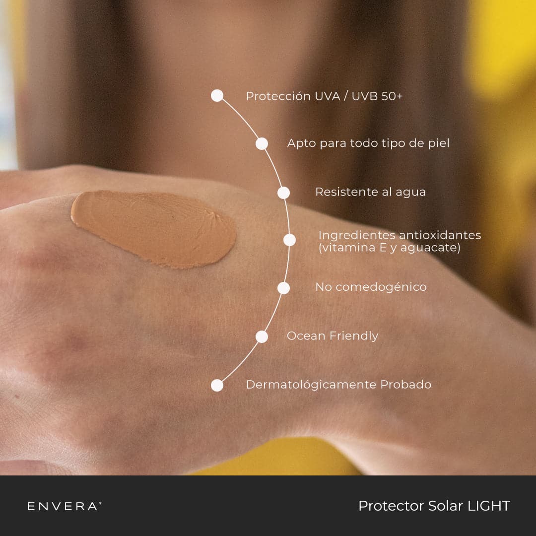 Rellenable de Protector Solar con color LIGHT