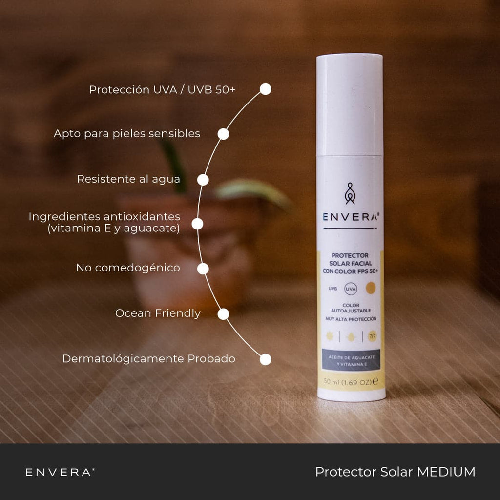 Rellenable de Protector Solar con color MEDIUM