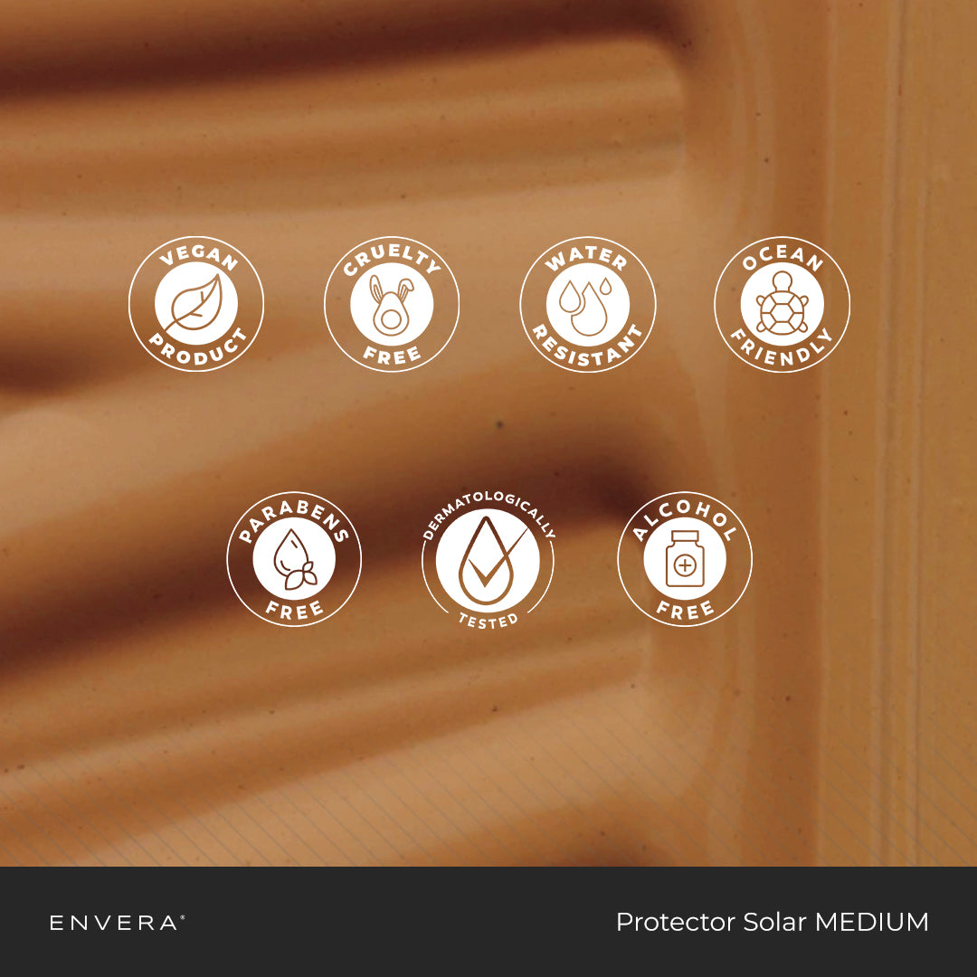 Rellenable de Protector Solar con color MEDIUM