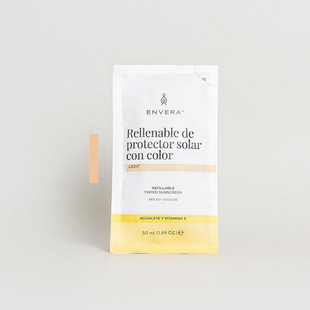 Rellenable de Protector Solar con color LIGHT