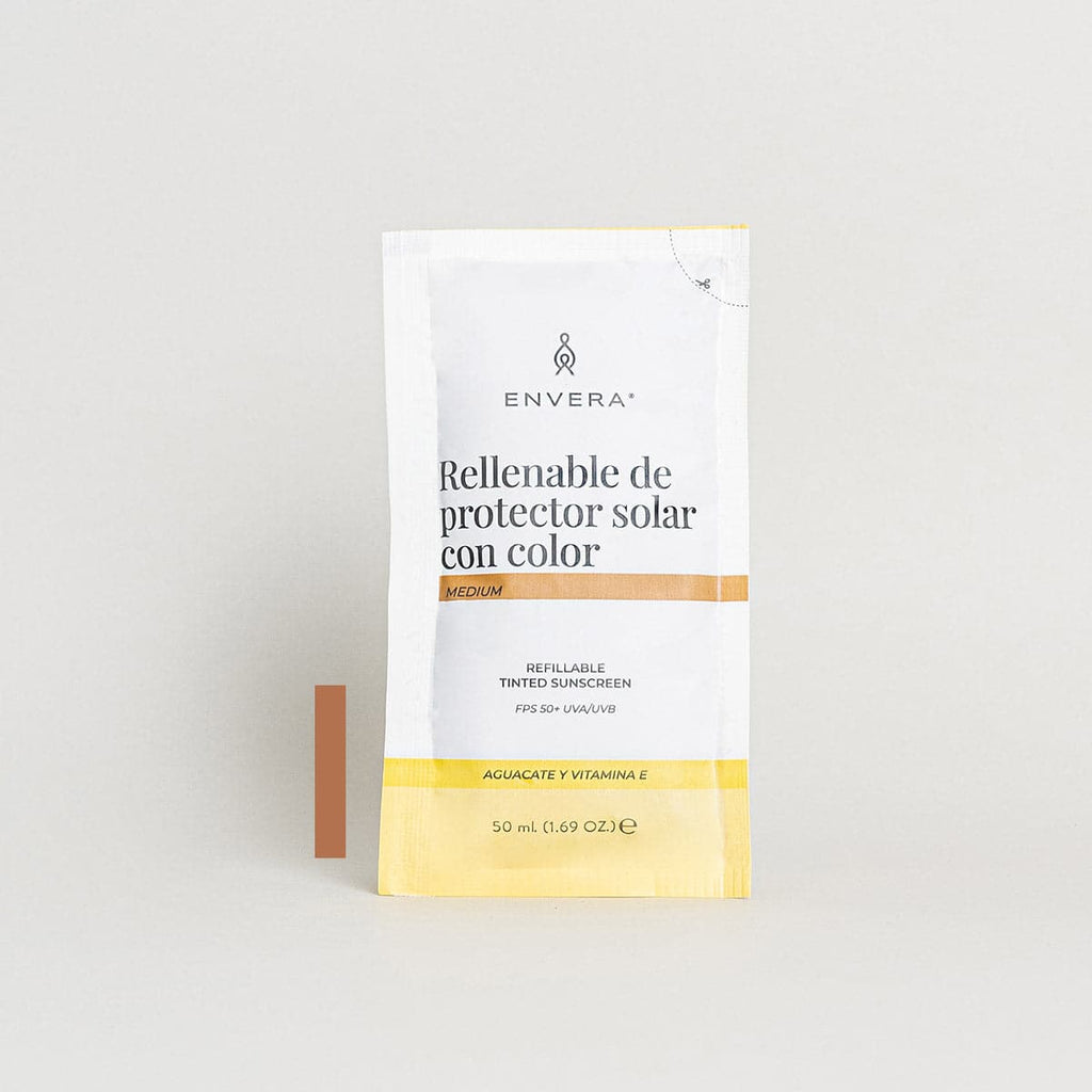 Rellenable de Protector Solar con color MEDIUM